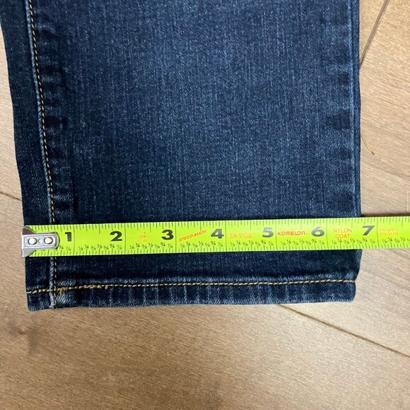 American Eagle Women’s Size 14 Long Super Stretch Skinny Blue Jeans Zip - Picture 10 of 12